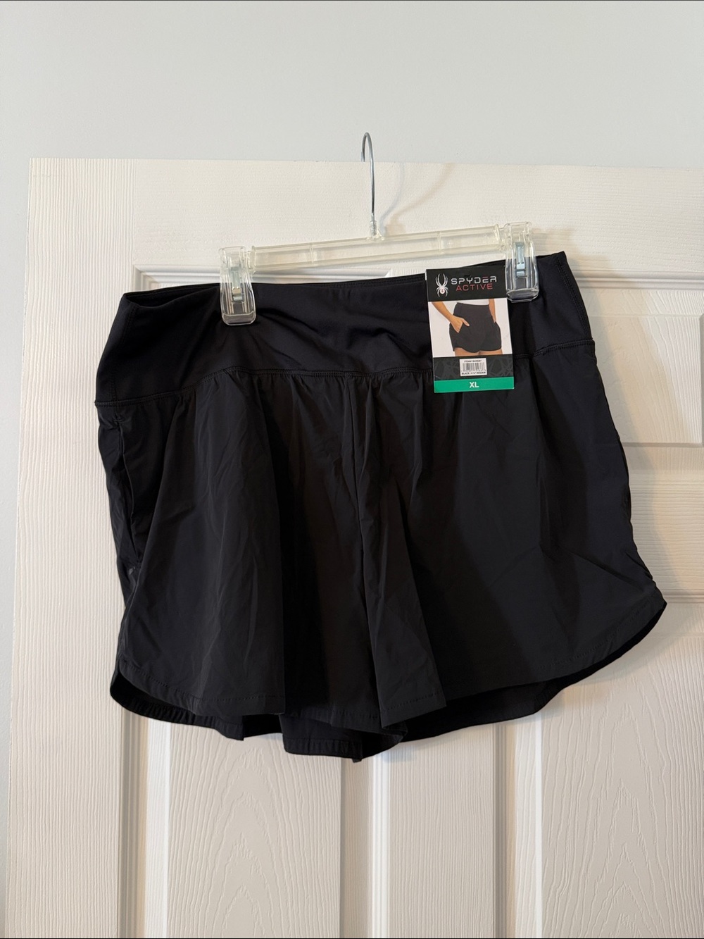 Spyder Black Women's Skort - Athletic Fit size XL brand new inseam 4” waist 36” - Picture 1 of 8
